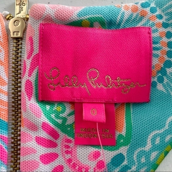 Lilly Pulitzer Sigrid Shift Dress Multi Caribbean Citrus Engineered Size 0 NWT - Picture 12 of 12